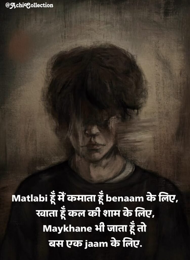 मतलबी दुनिया स्टेटस 2 Line